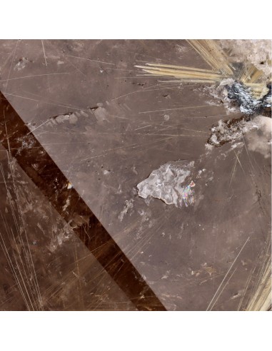 Polished Smoky Rutilated Quartz (CR18)