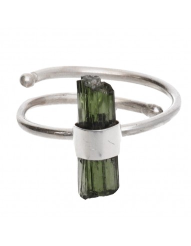 Rough Green Tourmaline Ring in...