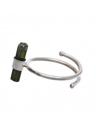Rough Green Tourmaline Ring in...