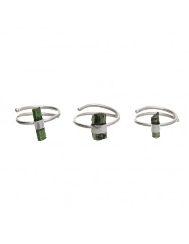Rough Green Tourmaline Ring in...