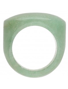 Bague épaisse en quartz vert 2