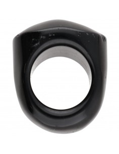 Bague épaisse en obsidienne 2