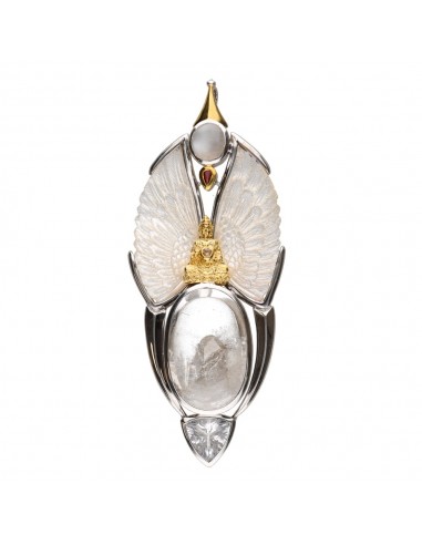 Quartz Pendant with Inner Growth 925...