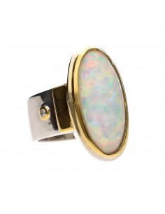 Bague en opale avec...