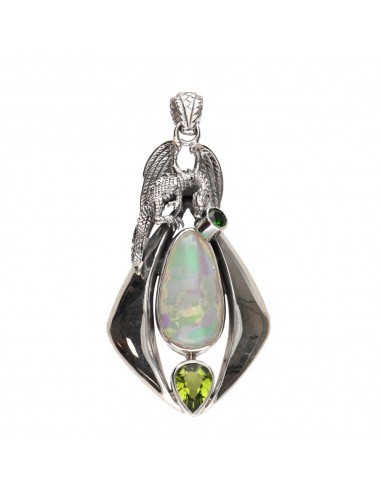 Pingente de Opala Pele de Dragão em...