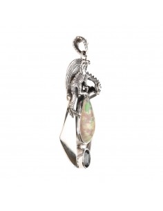 Pendentif opale peau de... 2