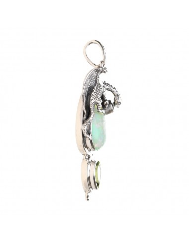 Pendentif Opale en argent 925 (39J)
