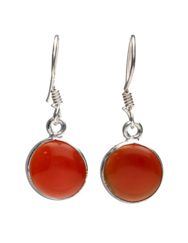 Pendientes Círculo de Cornalina en...