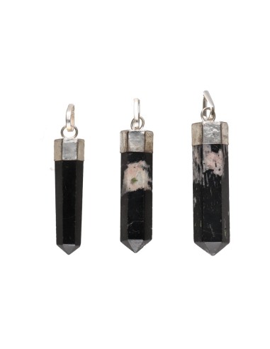 Colgante Punta de Turmalina Negra en...