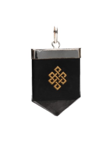 Infinity Knot Shungite Pendant in...