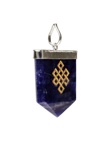 Infinity Knot Sodalite Pendant