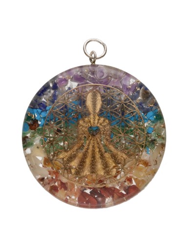 Pingente de resina buda chakra