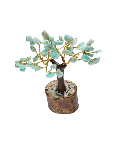 Small Amazonite Tree with Wooden Base