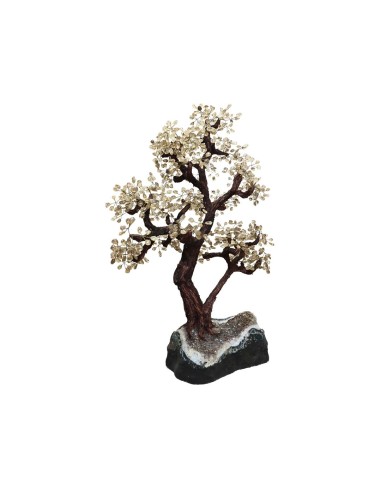 Smoky Quartz Tree with Wood Base (AR25)