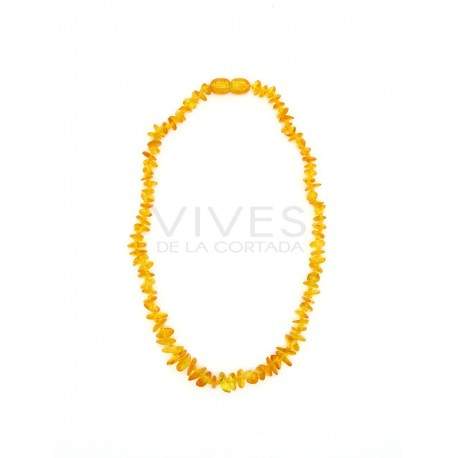 Necklace Light Amber Baby Chips