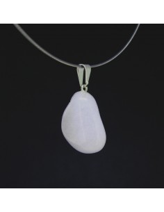 Pendentif Roulé à partir de Quartz Milky