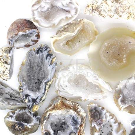 Mini Geoda de Ágata Cristalizada (250g)