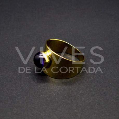 Anillo de Bronce con Amatista