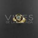 Anillo de Bronce Ajustable Flor de con Labradorita -6.2-