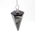 Pêndulo de Shungite Facetada