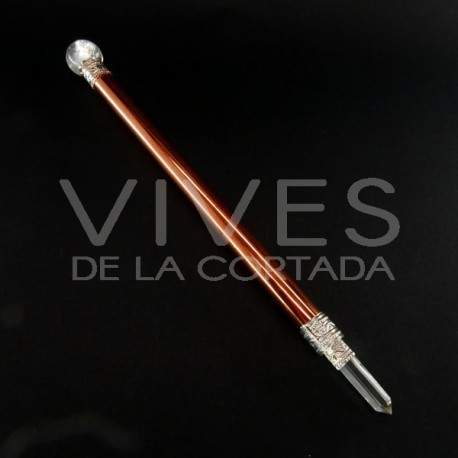 Vara Canalizadora Madera Espiral con Cobre