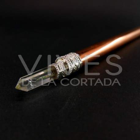 Vara Canalizadora Madera Espiral con Cobre