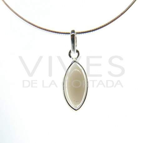 Quartzo Fumado Pingente Olho Pequeno - Prata de Lei 925