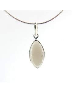 Colgante de Cuarzo Ahumado Ojo Grande- Plata de Ley 925