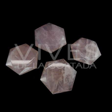 Esculturas em estrela de quartzo rosa (embalagem de 100gr)