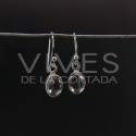 Earrings from Quartz Oval Faceted Small - Sterling Silver 925