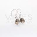 Earrings of Quartz Smoked Oval Faceted - Sterling Silver 925