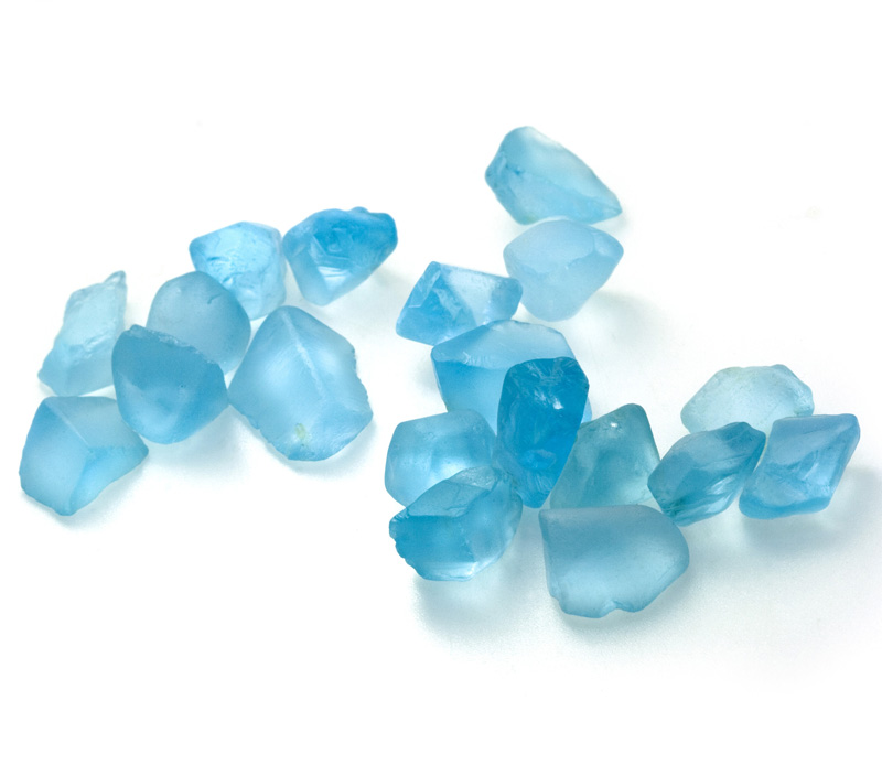 topacio azul mineral